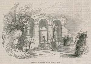 Colosseum - italienska ruiner och fontän av English School