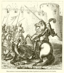 Striden & Foutrance mellan Sir John Copeland och Sir Lancelot de Lorris