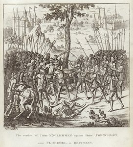 Trettio engelsmäns strid mot trettio fransmän, nära Ploermel, i Bretagne av English School