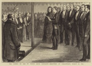 Prins Louis Napoleons åldrande, mottagning i Chislehurst av English School