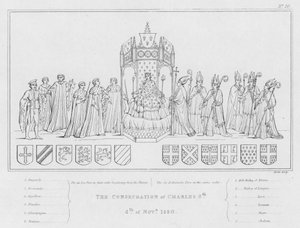 Invigningen av Karl 6, 4 november 1380 (gravyr) av English School
