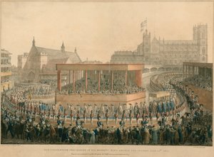Hans Majestät Kung George IV:s kröningståg den 19 juli 1821 av English School