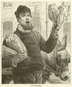 The Costermonger (gravyr) av English School