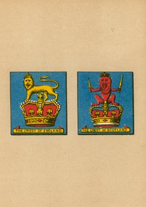 The Crest of England. The Crest of Scotland av English School