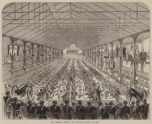 Krimbanketten i Dublin, 22 oktober 1856 (gravyr) av English School