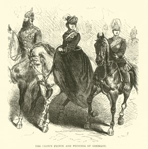 Kronprinsparet av Tyskland, mars 1871 av English School