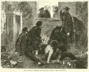 Kronprinsen av Preussen går runt, november 1870 av English School