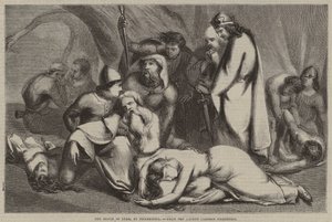 The Death of Lear, av Pickersgill, från den senaste tecknade utställningen av English School