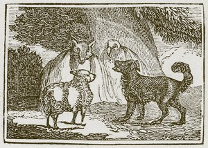 Hunden och fåret (gravyr) av English School