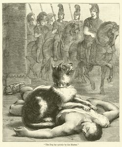 "Der Hund lag ruhig bei seinem Herrn" von English School