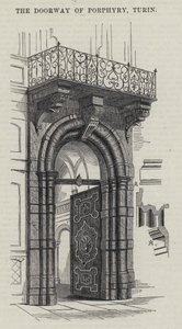Porphyrys dörröppning, Turin (gravyr) av English School