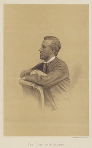 Hertigen av St Albans (litho) av English School