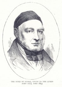 Hertigen av Sussex, farbror till drottningen född 1773, död 1843 av English School