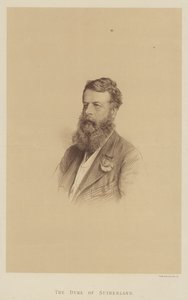Hertigen av Sutherland (litho) av English School