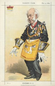 The Earl of Zetland, The Most Worshipful Grand Master, 4 december 1869, Vanity Fair-tecknad film av English School