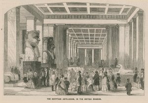 Det egyptiska Ante-rummet i British Museum av English School