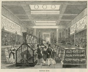 Det egyptiska rummet i British Museum av English School