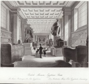 Det egyptiska rummet på British Museum av English School