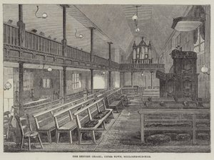 Engelska kapellet, Upper Town, Boulogne-sur-Mer (gravyr) av English School