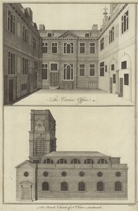Excise Office, London och Parish Church of St Olave, Southwark