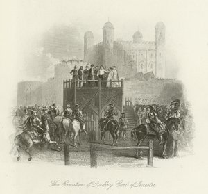 Avrättningen av Dudley, Earl of Leicester av English School