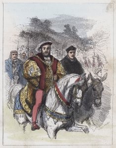 Guldtygets fält (färgad gravyr) av English School