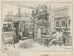 The Fine Arts Societys Room, Bond Street, London - Ante-rummet av English School
