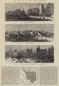 The Fire at St John, New Brunswick (gravyr) av English School