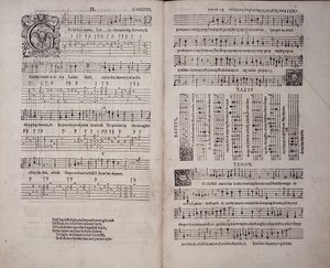The First Booke of Songes or Ayres, av John Dowland (1563-1626) 1597 (tryck) av English School