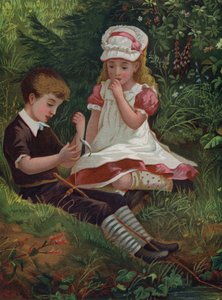 Den första fångsten (chromolitho) av English School