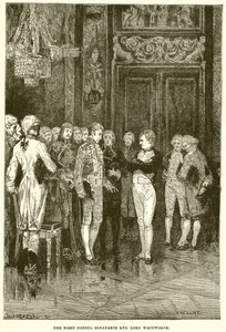 Förste konsuln Bonaparte och Lord Whitworth av English School