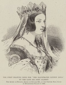 Den första teckningen gjord för "The Illustrated London News" av framlidne Sir John Gilbert (gravyr) av English School