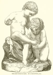 Livets första törne. Av P. Macdowell, R.A av English School