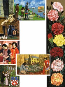 Blommorna som blommar: Ljusa nejlikor av English School