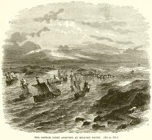 Den franska flottan anländer till Milford Haven av English School