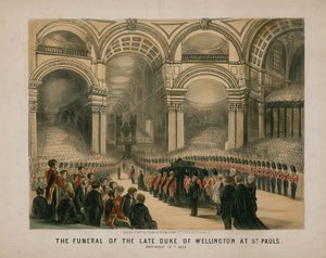 Begravningen av den framlidne hertigen av Wellington i St Paul