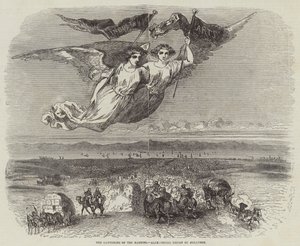 The Gathering of the Nations, allegorisk design av Johannot (gravyr) av English School