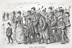 The Golf-Stream, illustration från Punch av English School