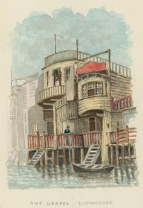 The Grapes, Limehouse, London (wc på papper) av English School