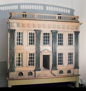 The Great House engelska dockhus, ca 1750, tros komma från Cheshire eller Lancashire (trä)