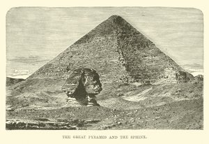 Den stora pyramiden och sfinxen av English School