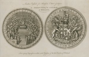 The Great Seal of Commonwealth of England av English School