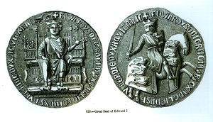 Edward I:s stora sigill (1239-1307) av English School