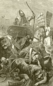 Den store Sesostris (Rameses II) i slaget vid Kadesch av English School