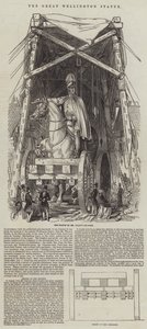 The Great Wellington Statue (gravyr) av English School