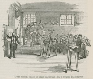 Greenwich Royal Hospital Schools; Lägre skolan: Lektion om ångmaskiner av English School