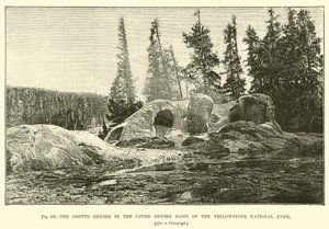 Grottogejsern i Upper Geyser Basin i Yellowstone National Park av English School