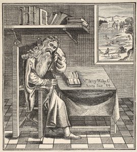 The Grub Street Hermit, från en bild publicerad av Richardson, 1794 av English School