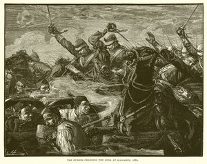 Vakterna laddar vapen vid Kassassin, 1882 av English School