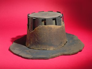 The Hat of Judge John Bradshaw, 1600-talet (läder) av English School